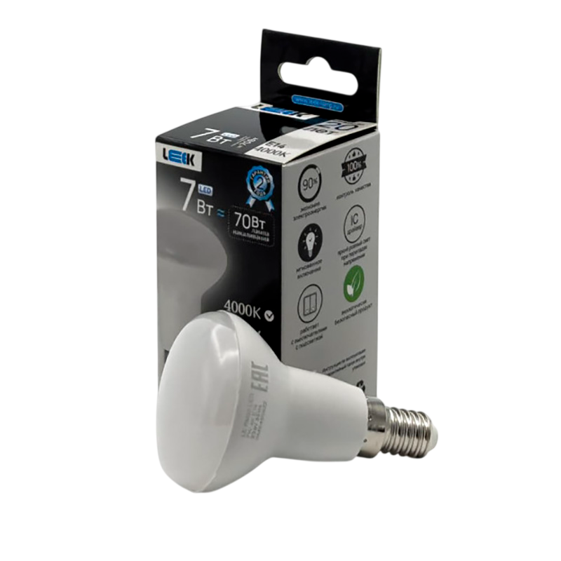 Лампа с/д LEEK LE RM50 LED 7W 4K E14(100)