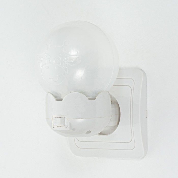 Ночник "Цветок" LED белый 7*7*11 см RISALUX