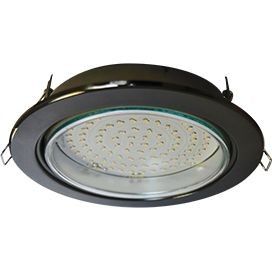 Светильник Ecola GX70-Н5 метал под лампу черный/хром