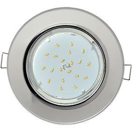 Светильник Ecola GX53 H4 5310 Круг хром-хром (зеркальный)