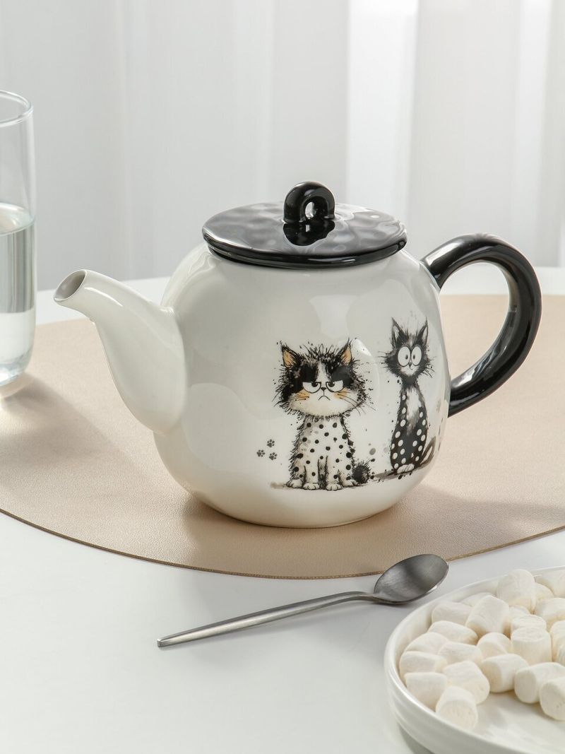 Чайник заварочный доломит, 0.9 л, Daniks, Сумасшедшие кошки