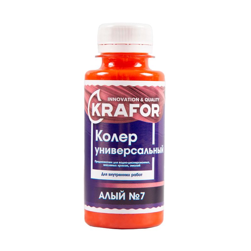 Колер универсальный KRAFOR Алый №7 100мл