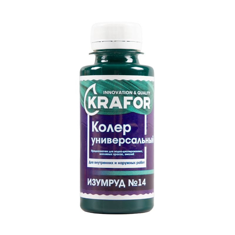 Колер универсальный KRAFOR Изумруд №14 100мл