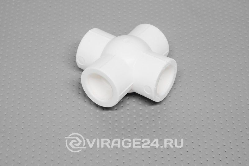 Крестовина 20 белая КОМПЛАНАРНАЯ