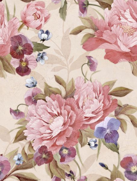 Плитка Trouanda 25*33 flowers бежевый