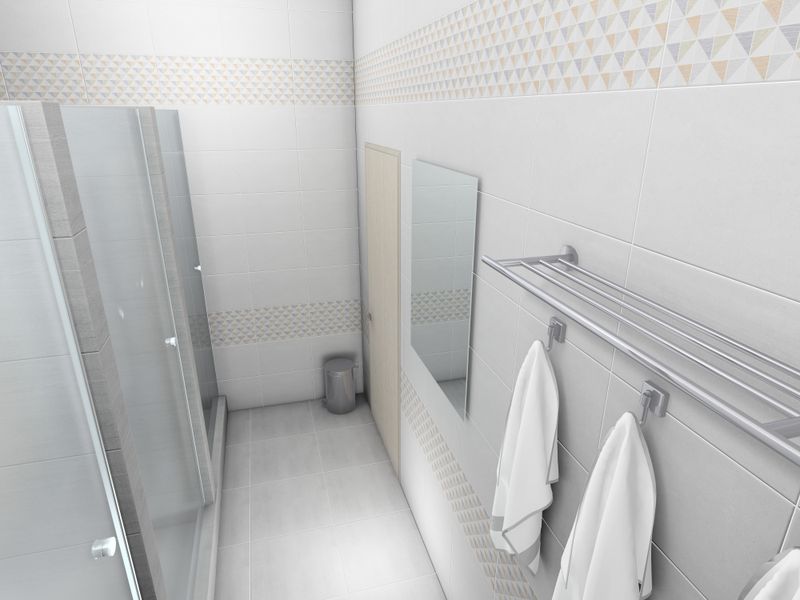 Керамическая плитка Киото 7С белый 40*27,5см