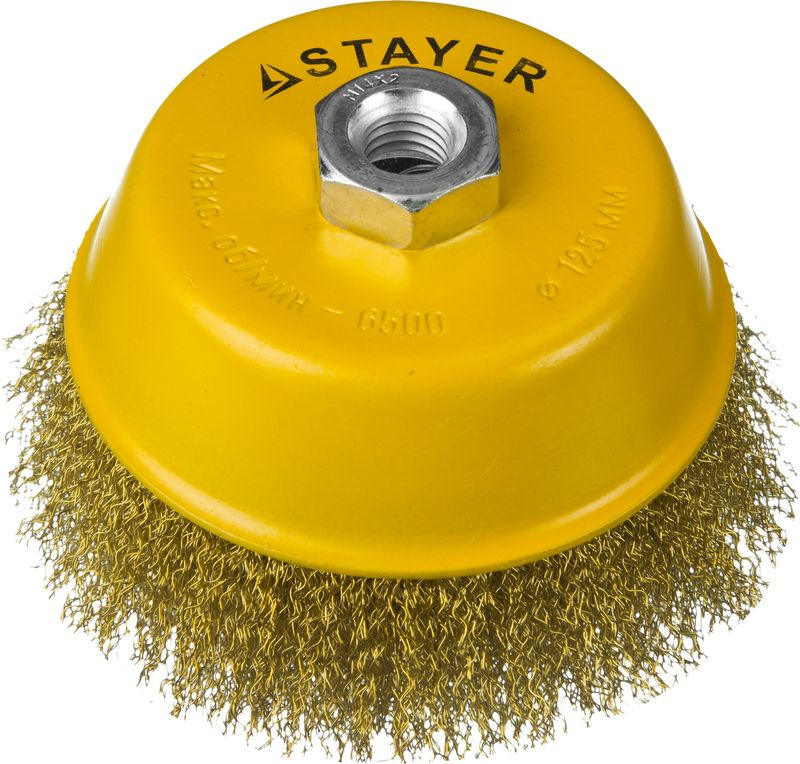 Щетка мет. д/УШМ 125мм/М14 Stayer Professional тарелка.
