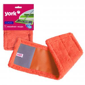 Насадка д/швабры МОП пл микроф12*41см,Классик YORK,081090