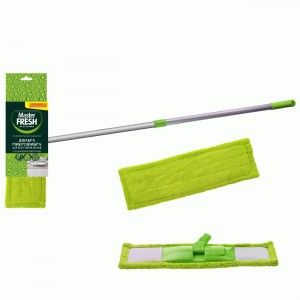 Швабра плоская 43*13см ручка 120см, MASTER FRESH