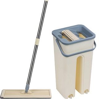 Швабра+ведро Clean hands beige нас.микрофибра Рыжий Кот