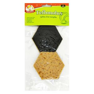 Губка д/посуды "Teflonolux" 2шт с чистящим слоем