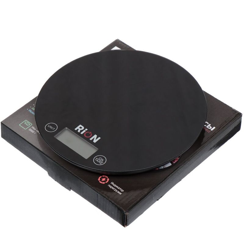 Весы кухонные Rion 1г до 5кг черные PT-812