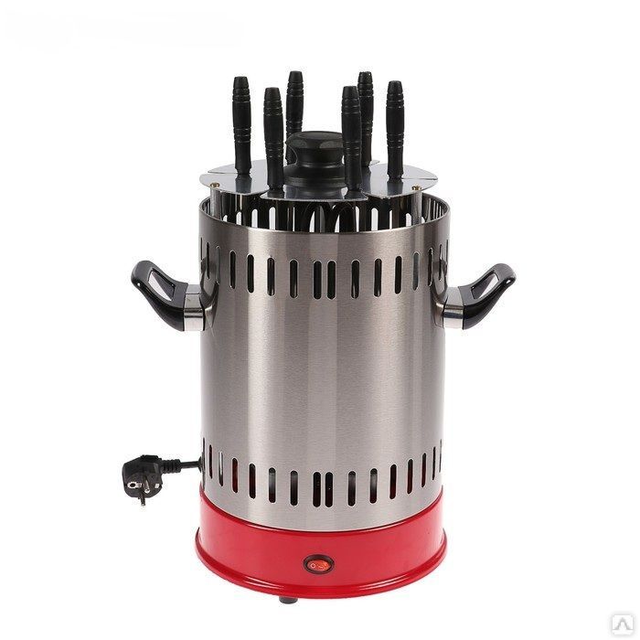 Шашлычница SA-7811SR 1000Вт 6шамп