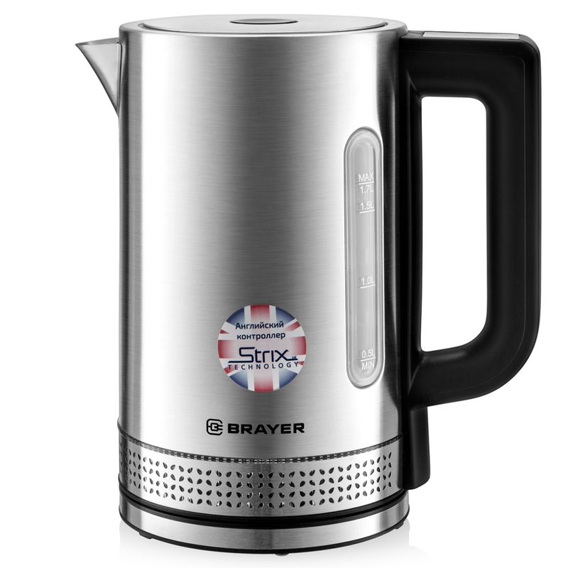 Эл. Чайник Brayer BR1060 нерж с подсв 1,7л 2220Вт