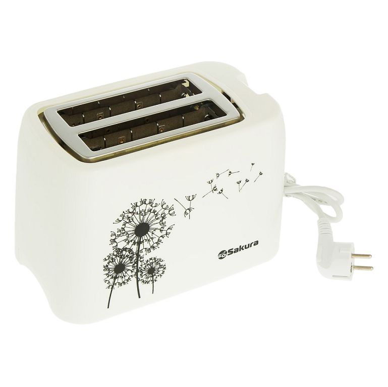 Тостер эл. SAKURA SA-7608W, 750Вт белый