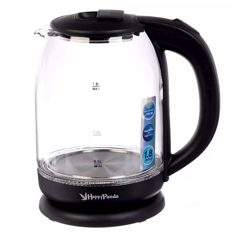 Эл.чайник HP-2709SPBK 1,8л стекл.чер.точечн.подсв SUPER PROMO