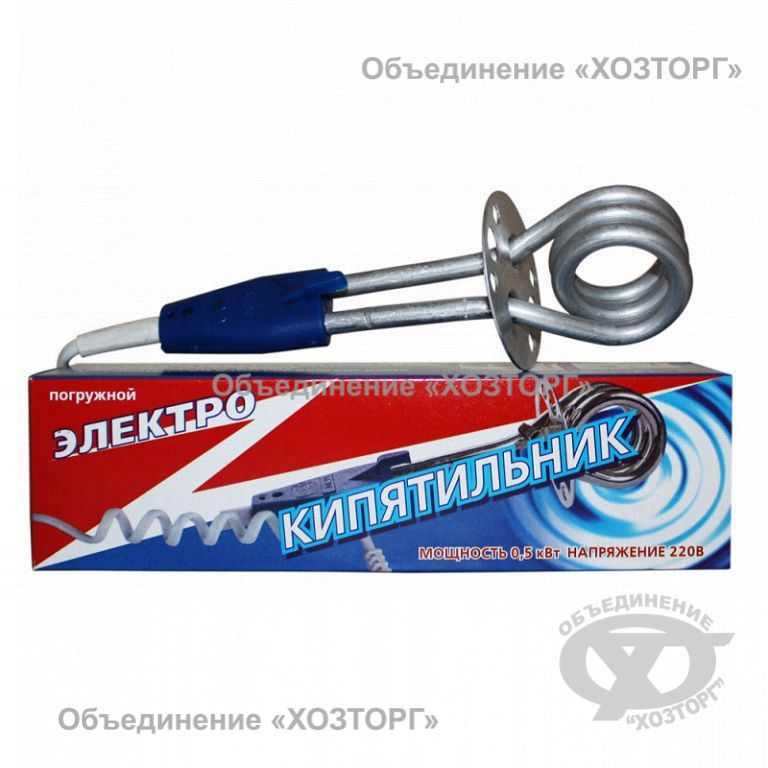 Эл. Кипятильник ЭП 0,5/220 ал. в коробке