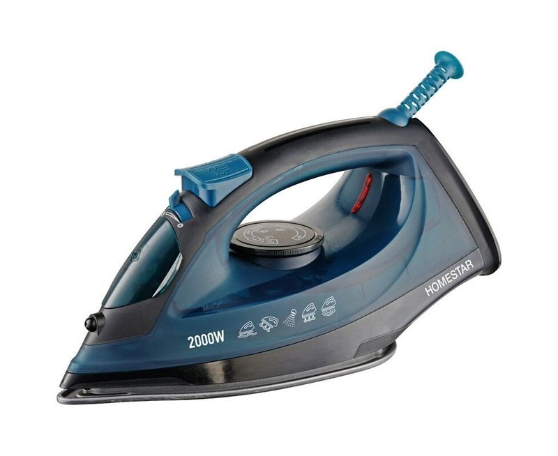 Утюг Homestar HS-4010 черный, 2000Вт, тефлоновая подошва, самоочистка, паровой удар 