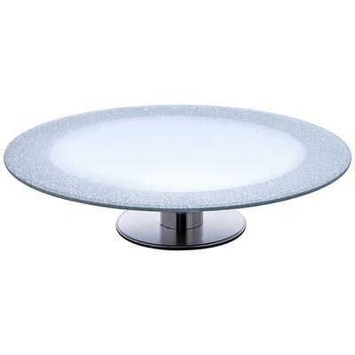 Тортница вращающаяся 357-255-1 Silver Mirror 30*7см