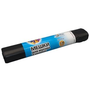 Мешок д/мус 120л*10шт 50мкм 70*110см в рулонах ПВД