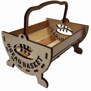 Корзинка д/хлеба берёза 19х15х10,5см "БУЛОЧКА" прозр. лак