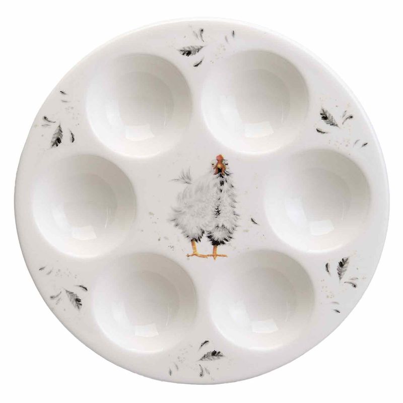 Блюдо на 6 яиц 358-2292 LEFARD "FUNNY HENS" 18*18*2,5см