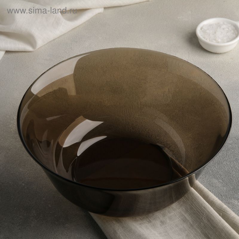 Салатник Luminarc Ambiente Eclipse, 2.5 л, d=24 см, стекло, коричн