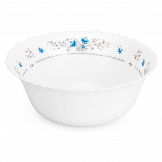 Салатник 15см 500мл Blue flowers стеклокерамика