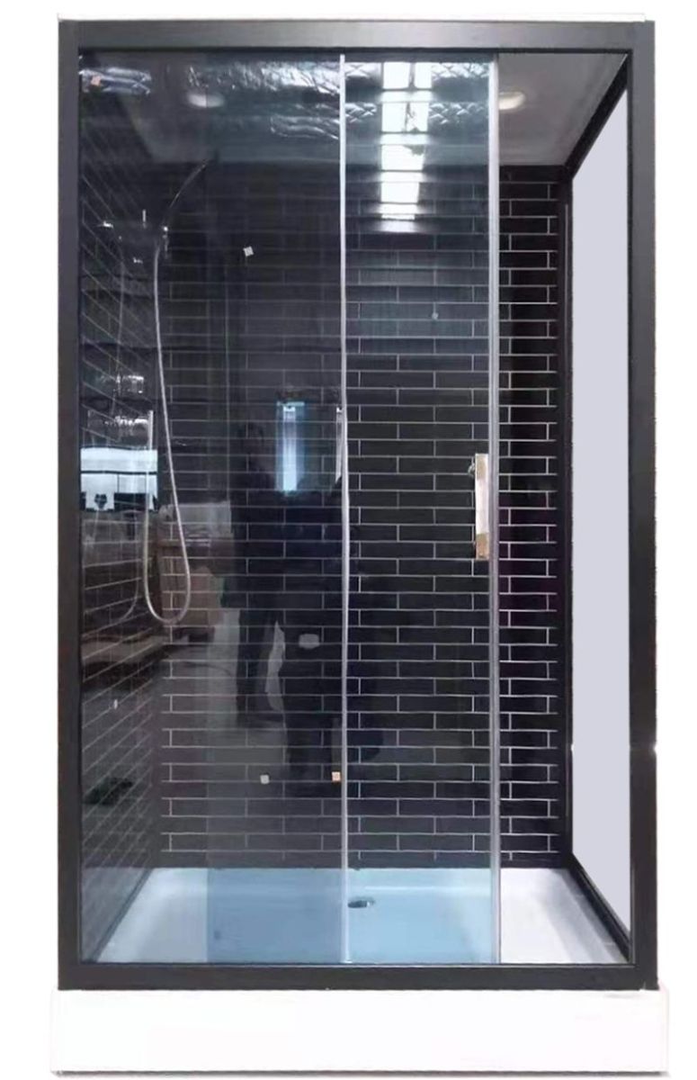 Душ. кабина ДАНА-26К 120*80*212 низ.под. черный кирпич