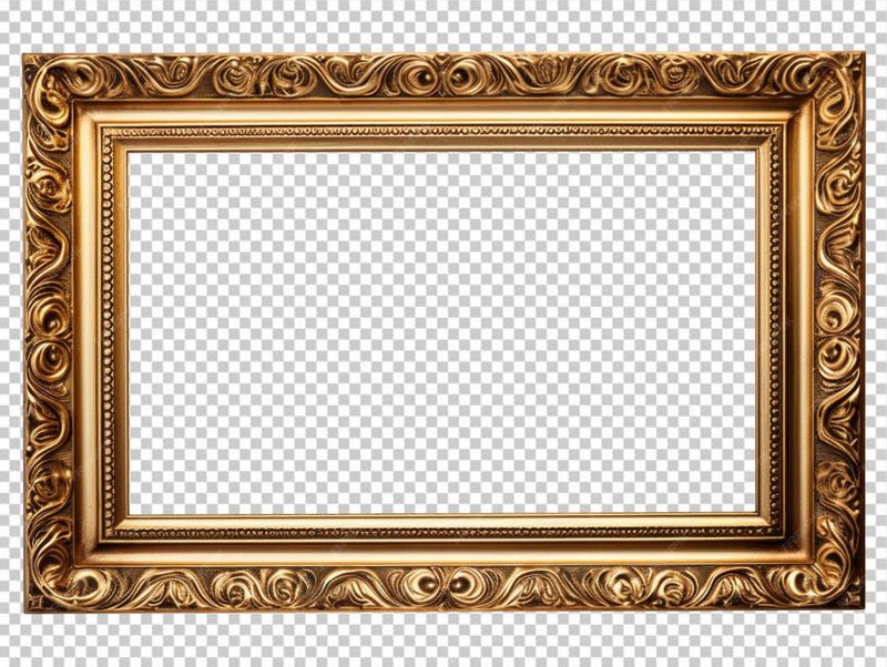 Фоторамка пл А4 "Золотые скобочки. Двойная" серая 24,5*33см