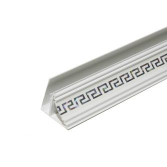 Плинтус потол. LG-15 (Акватон) 3м. Белый