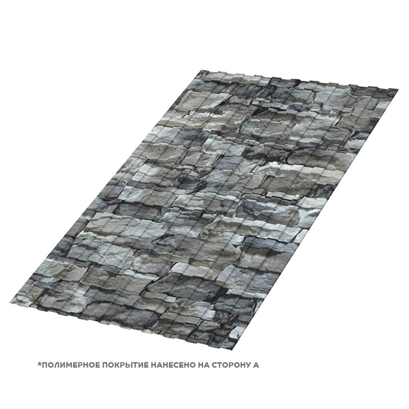 С-8 (ECOSTEEL-01-0,5) Белый Камень 1200*2000