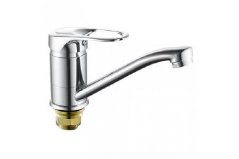 Смеситель кух Rainsberg R3203DF хром,коротк.нос