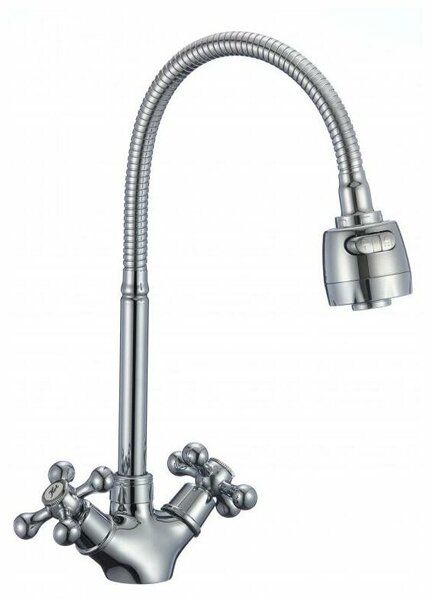 Смеситель кух Rainsberg кран-букса R5013F-8 гибкий хром