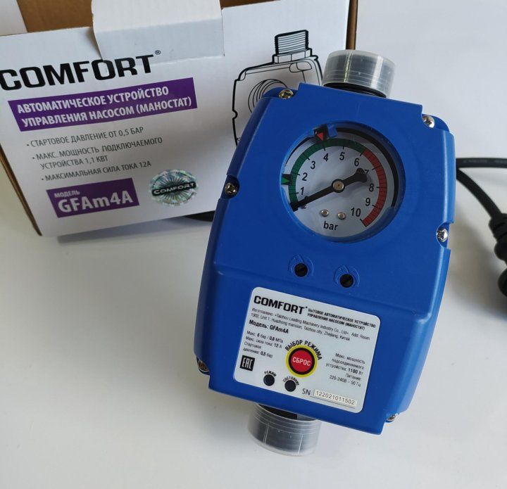 Блок автоматики насоса COMFORT GFAm4A (0,5-6бар)