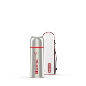 Термос BIOSTAL, объем 1,0л нержавеющая сталь, с чехлом