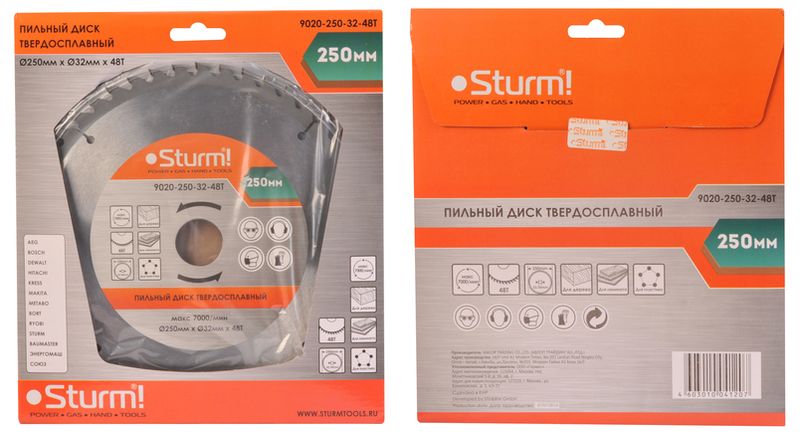 Диск пильный STURM 9020-250-32-48Т 48зуб