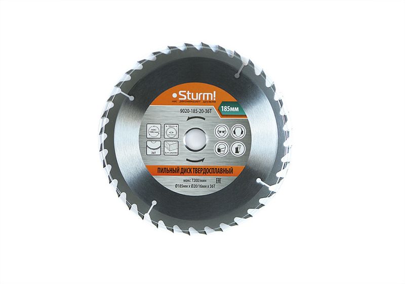 Диск пильный STURM 9020-185-20-36Т 36зуб