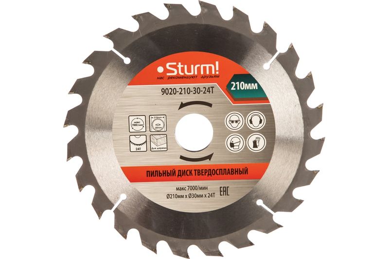 Диск пильный STURM 9020-210-30-24Т 24зуб