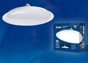 Лампа св Uniel UFO U165 E27 20W 6500К 6K матовая 162x71 