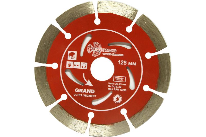 Диск ал.Segment Grand hot 125*10*22.23mm GUS722
