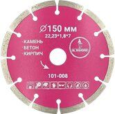 Диск ал.Segment Mr.ЭКОНОМИК 150*22.23mm  