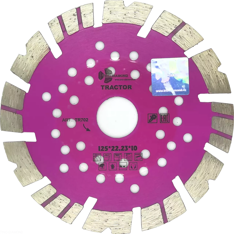 Диск ал.отр.125*22,23*10 TRACTOR TR702