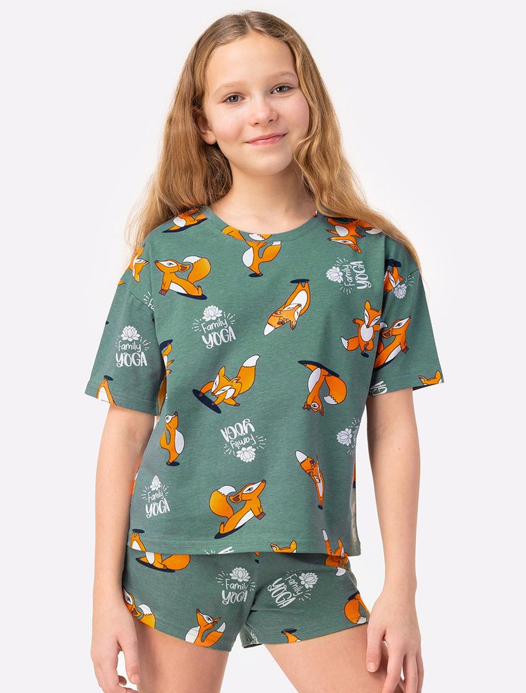 Пижама HF00101 HAPPY FOX (128-140) дев, ас-т