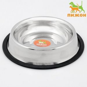Миска д/дом.животных нерж 0,47л нескользящее основание