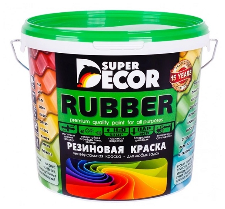 Краска Super Decor резиновая Балтика №7 3 кг