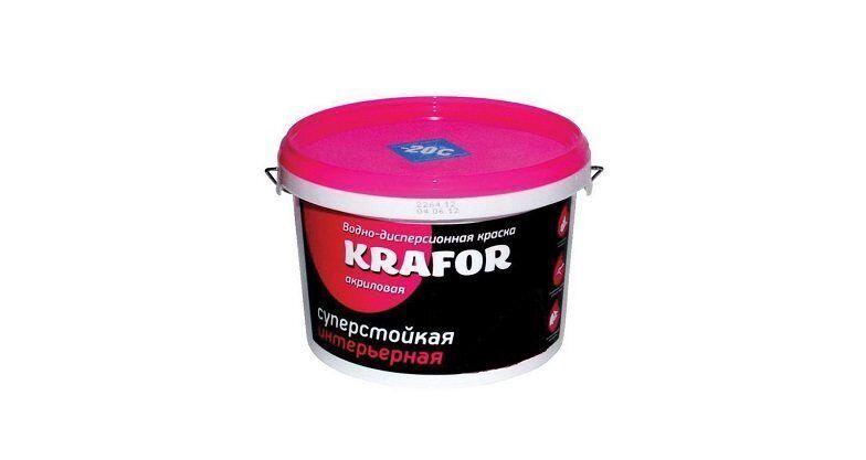 Краска В/Д Розовая 3кг СУПЕРСТОЙКАЯ  ИНТЕРЬЕРНАЯ