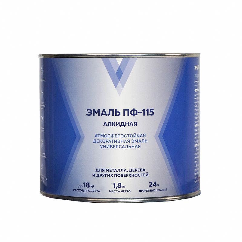 Эмаль ПФ-115 "V" Белая 1,8кг 