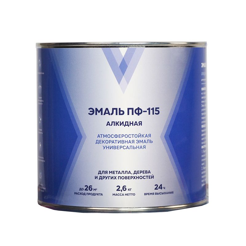 Эмаль ПФ-115 "V" Голубая 2,6кг 