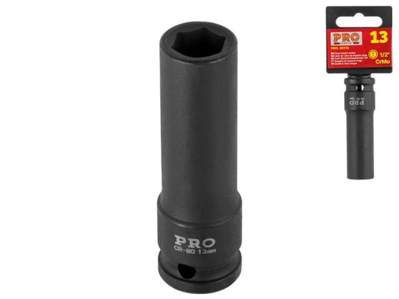 Головка ударная 1/2" 13мм 6гр. глубокая PRO STARTUL 